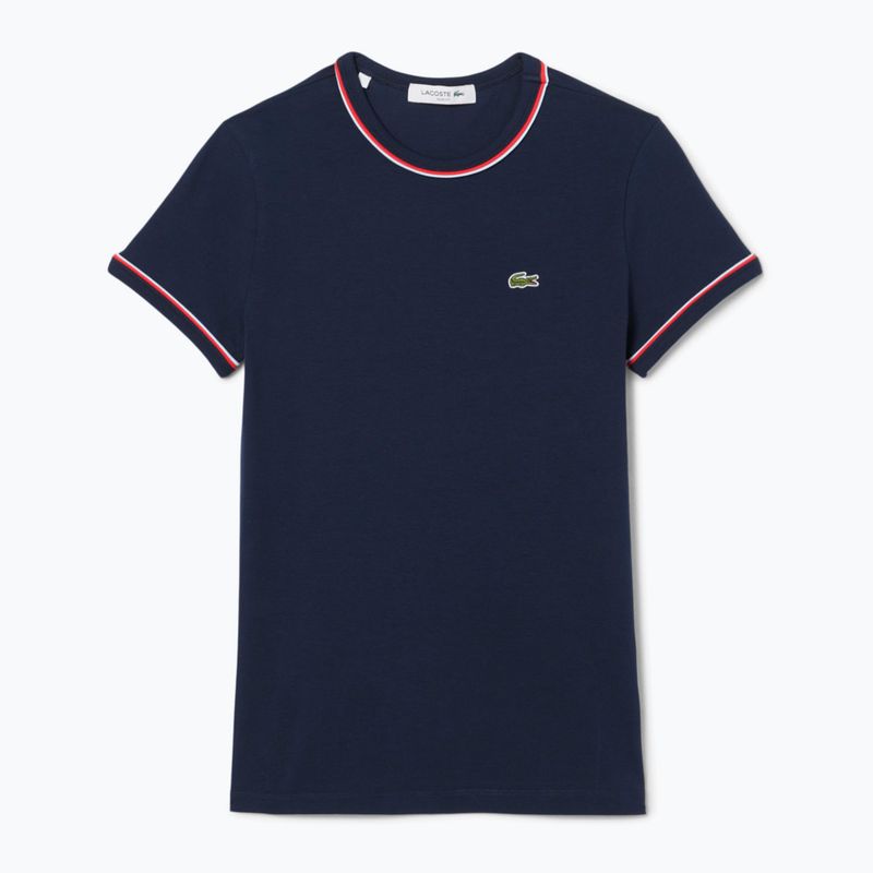 Koszulka damska Lacoste TF0347 navy blue/rill/grenadine 4