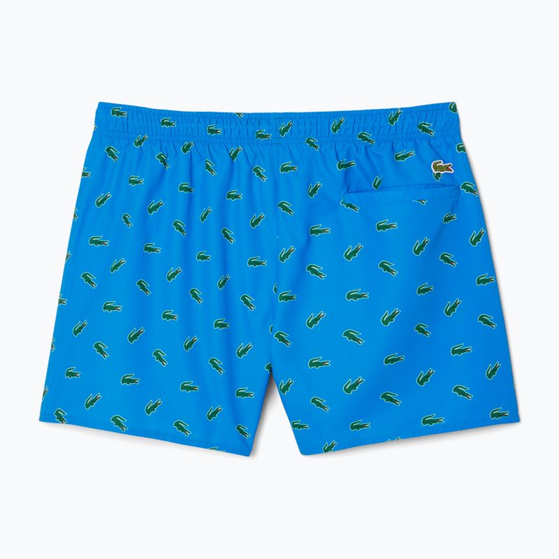 Szorty kąpielowe męskie Lacoste MH7188 gipsy blue/multico 2