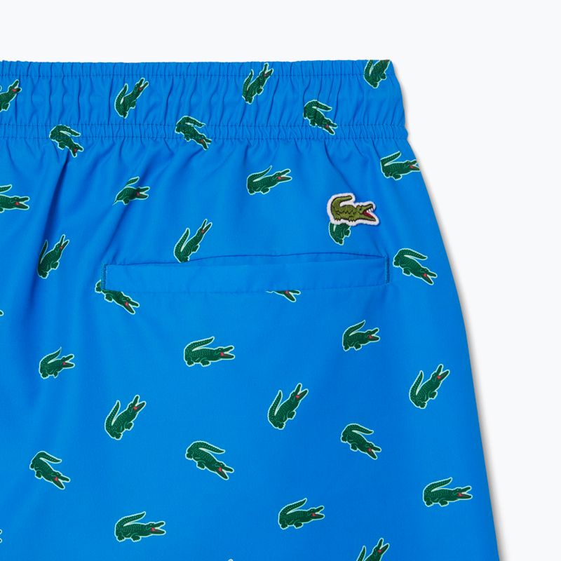 Szorty kąpielowe męskie Lacoste MH7188 gipsy blue/multico 5