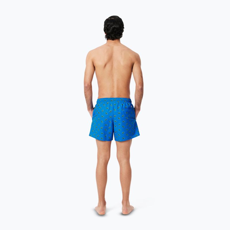 Szorty kąpielowe męskie Lacoste MH7188 gipsy blue/multico 8