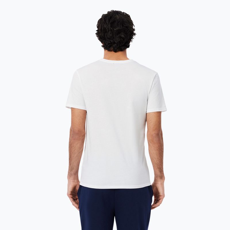 Koszulka męska Lacoste TH9007 3-pak white/silver chine/black 2