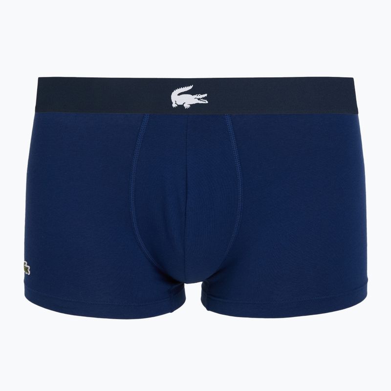 Bokserki męskie Lacoste 5H1291 3 pary navy blue/silver chine/white 8