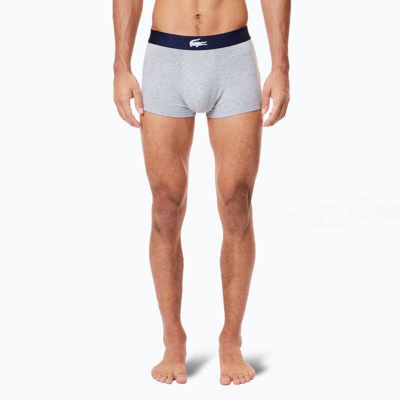 Bokserki męskie Lacoste 5H1288 3 pary navy blue/silver chine/methylene 5
