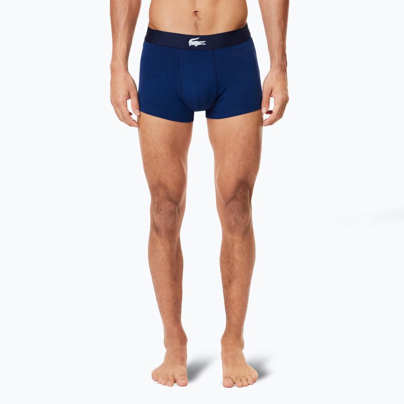 Bokserki męskie Lacoste 5H1288 3 pary navy blue/silver chine/methylene 6