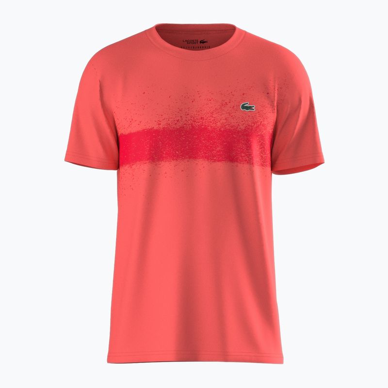Koszulka tenisowa męska Lacoste TH8986 mango tree red/grenadine