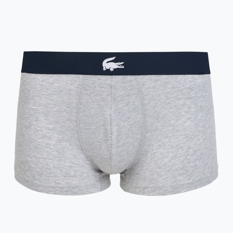 Bokserki męskie Lacoste 5H1288 3 pary navy blue/silver chine/methylene 2