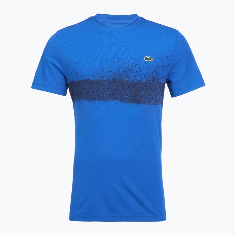 Koszulka tenisowa męska Lacoste TH8986 gipsy blue/navy blue