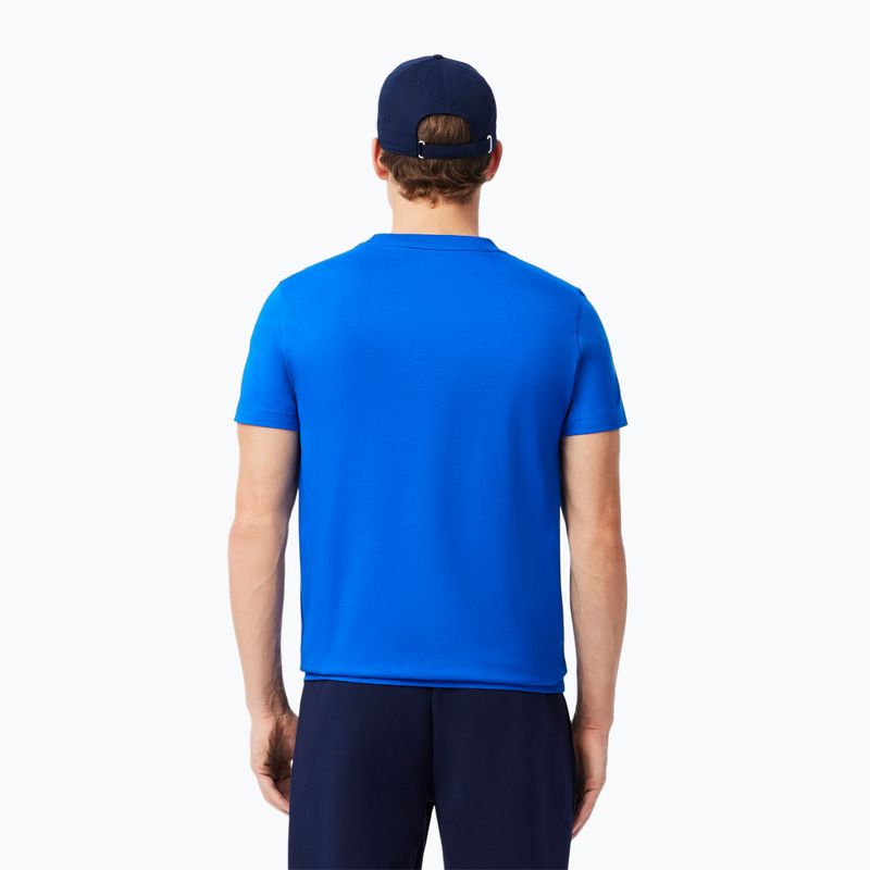 Koszulka męska + czapka Lacoste TH1044 gipsy white/ navy blue 2