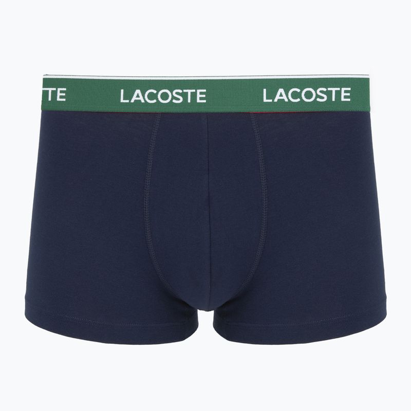 Bokserki męskie Lacoste 5H12997 3 pary navy blue/green/red/navy blue 2