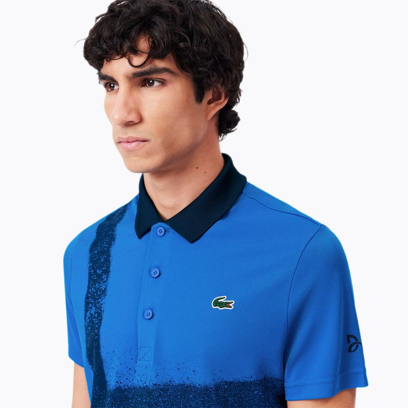 Koszulka tenisowa męska Lacoste Polo DH8971 gipsy blue 3