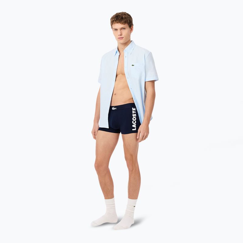 Bokserki męskie Lacoste 5H1291 3-pak navy blue/white/silver ch 6
