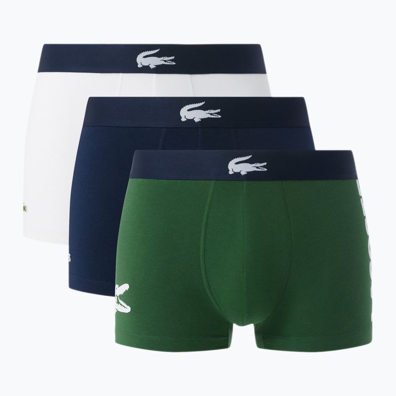 Bokserki męskie Lacoste 5H1291 3 pary thyme/navy blue/white