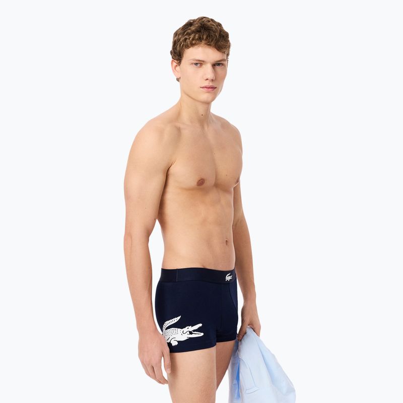 Bokserki męskie Lacoste 5H1291 3 pary thyme/navy blue/white 4