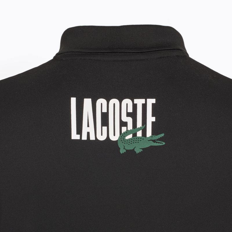 Koszulka polo tenisowa męska Lacoste Polo DH8963 white/malva black 3
