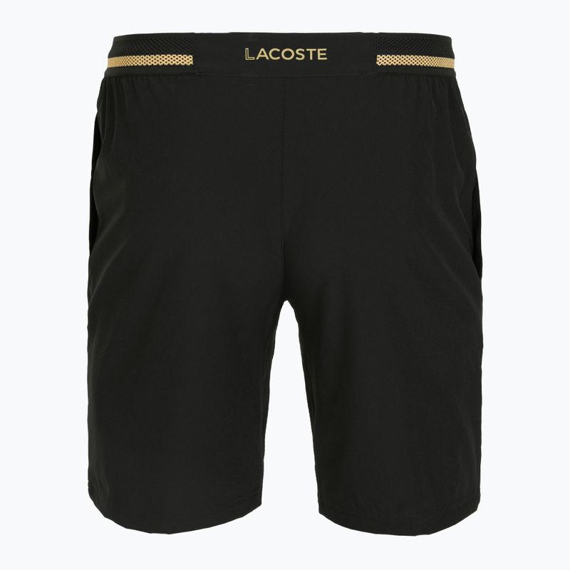 Spodenki tenisowe męskie Lacoste GH7413 black/gold 2