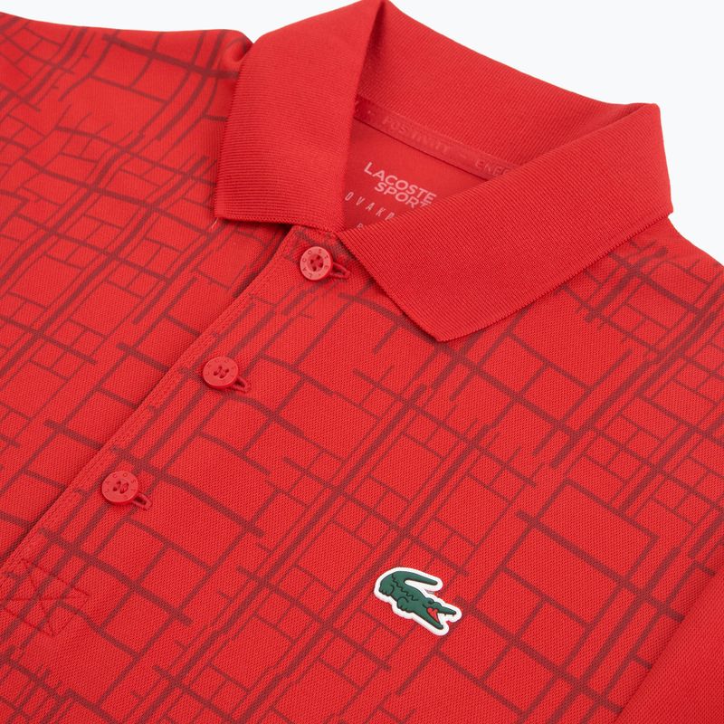 Koszulka polo męska Lacoste DH4777 red 3