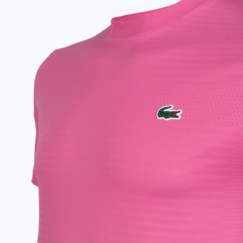 Koszulka tenisowa męska Lacoste TH0004 fuchsia pink 3