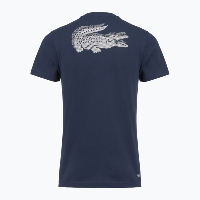 Koszulka tenisowa męska Lacoste TH0003 navy blue/white 2