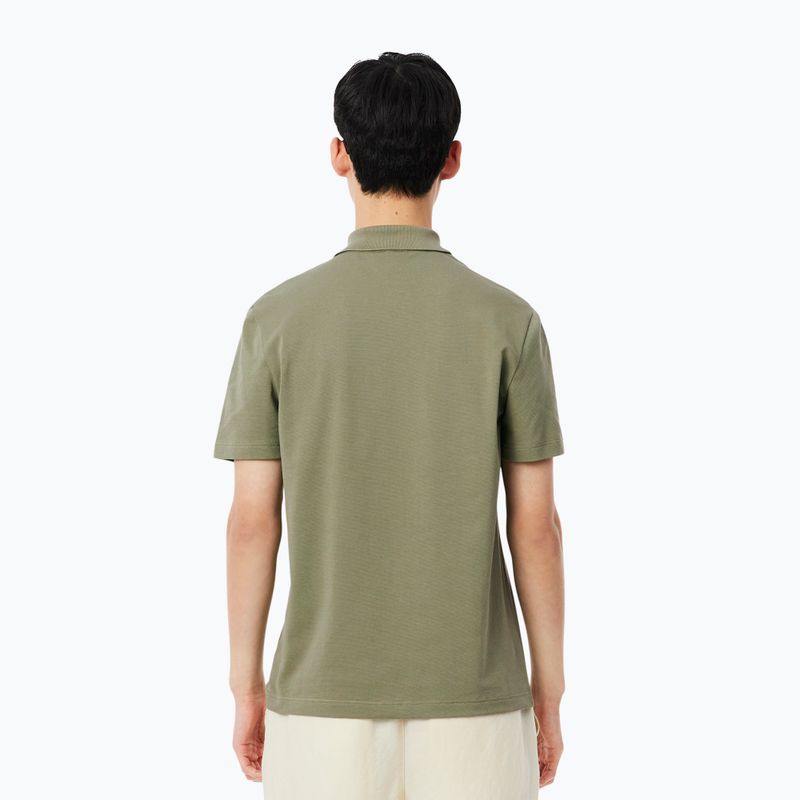 Koszulka polo męska Lacoste Polo DH5138 khaki 2