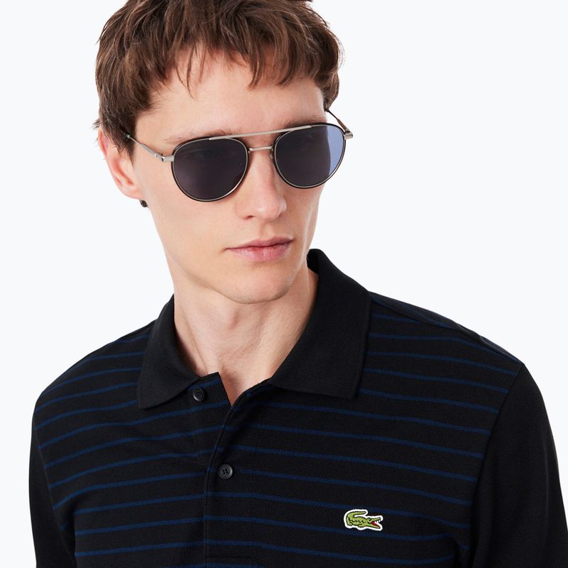 Longsleeve polo męski Lacoste Polo PH9776 black/navy blue 4