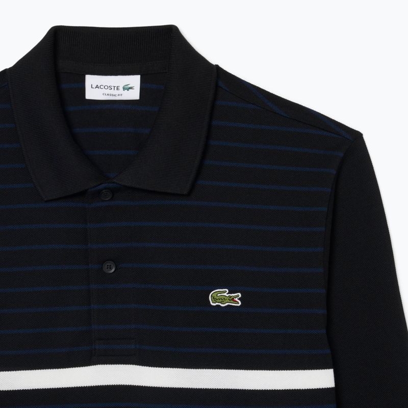 Longsleeve polo męski Lacoste Polo PH9776 black/navy blue 6