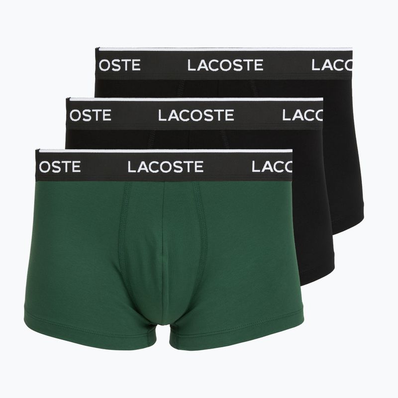 Bokserki męskie Lacoste 5H1300 3 pack black/green