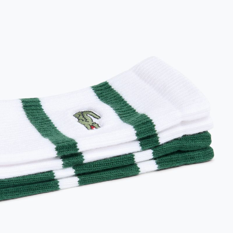 Skarpety Lacoste RA9189 Ankle 3-pak green/white 2