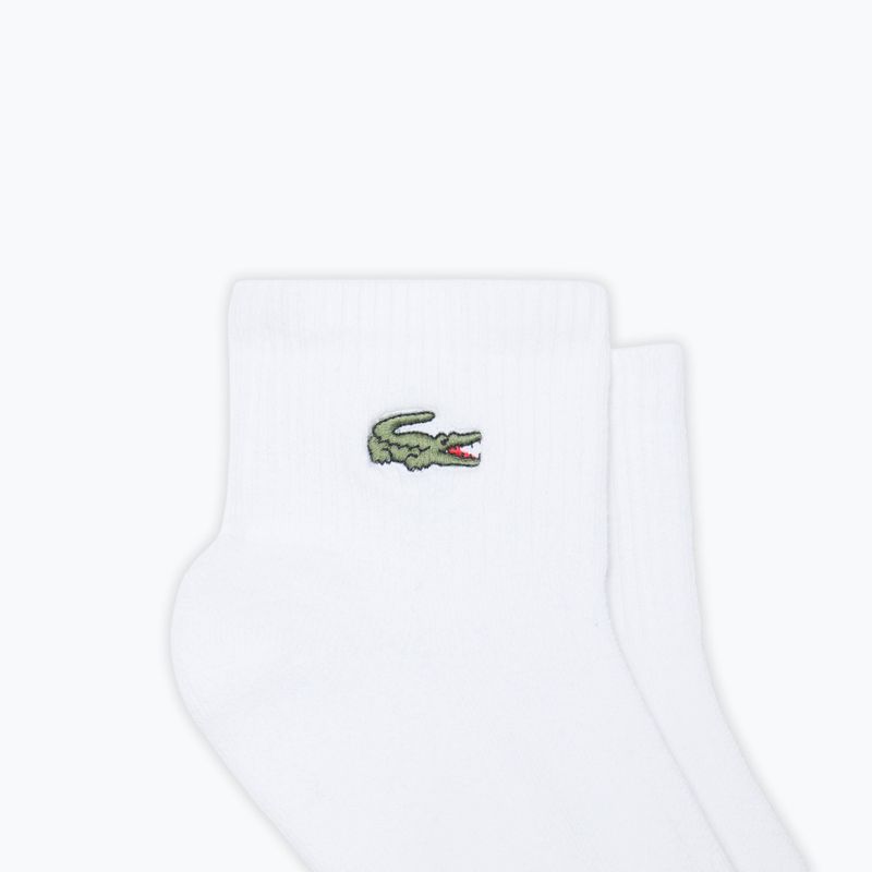 Skarpety Lacoste RA9182 Ankle 3-pak white 2