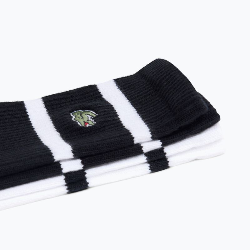 Skarpety Lacoste RA9189 Ankle 3-pak black/white 2