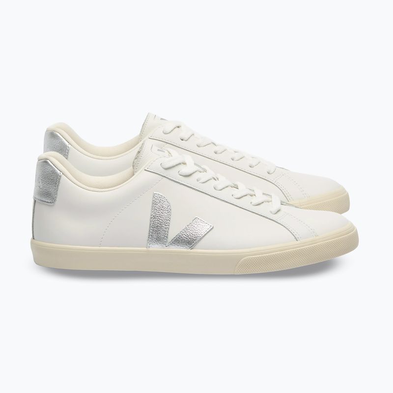 Buty damskie VEJA Esplar Logo Leather extra white/silver 2