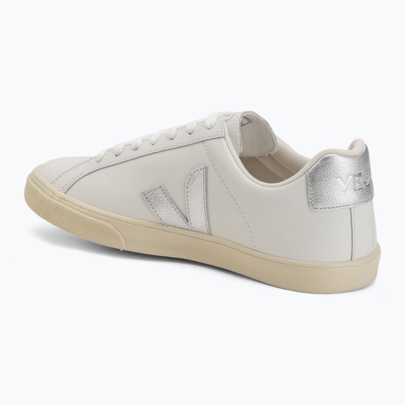 Buty damskie VEJA Esplar Logo Leather extra white/silver 3