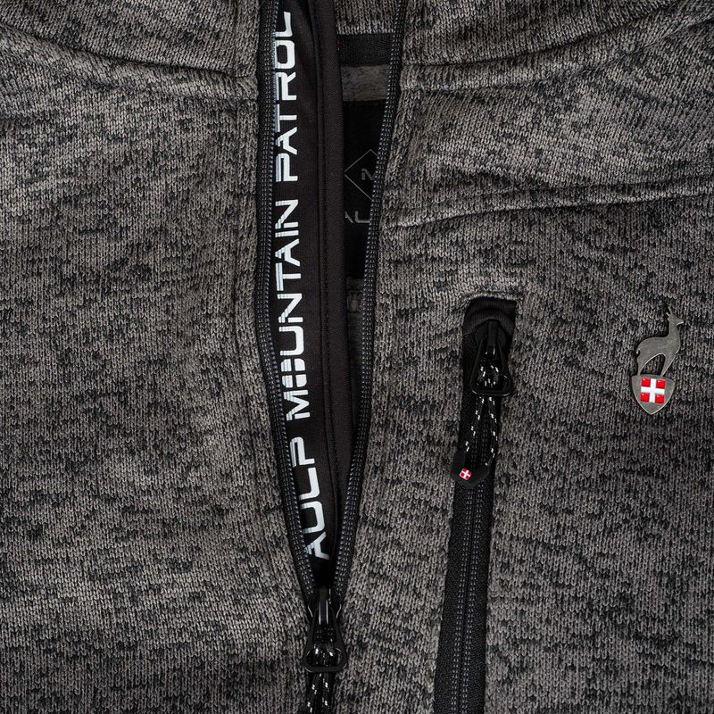 Bluza polarowa męska Aulp Navoy Melanged Knit anthracite 1 5