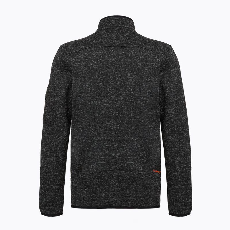 Bluza polarowa męska Aulp Navoy Melanged Knit black 1 2