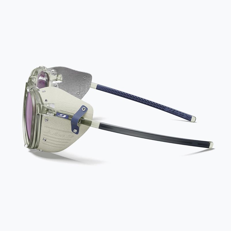 Okulary przeciwsłoneczne Julbo Millenium Polarized HD shiny trans army green/white/blue 4