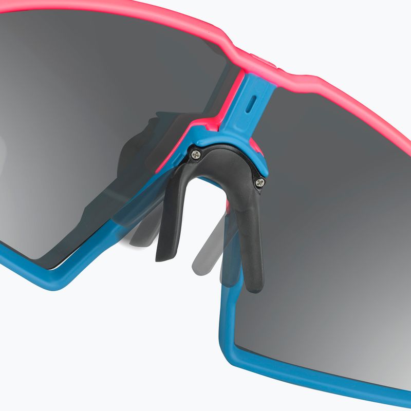 Okulary przeciwsłoneczne Julbo Edge Spectron matt fluorescent pink/blue/flash argent/clear 6