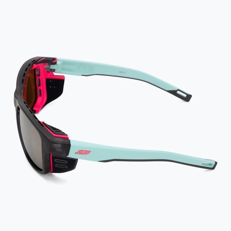 Okulary przeciwsłoneczne Julbo Shield M Spectron translucent black/light blue/pink 4