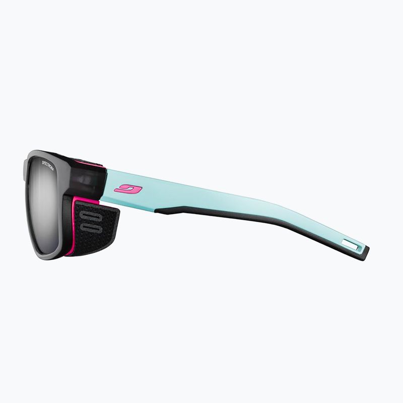 Okulary przeciwsłoneczne Julbo Shield M Spectron translucent black/light blue/pink 3