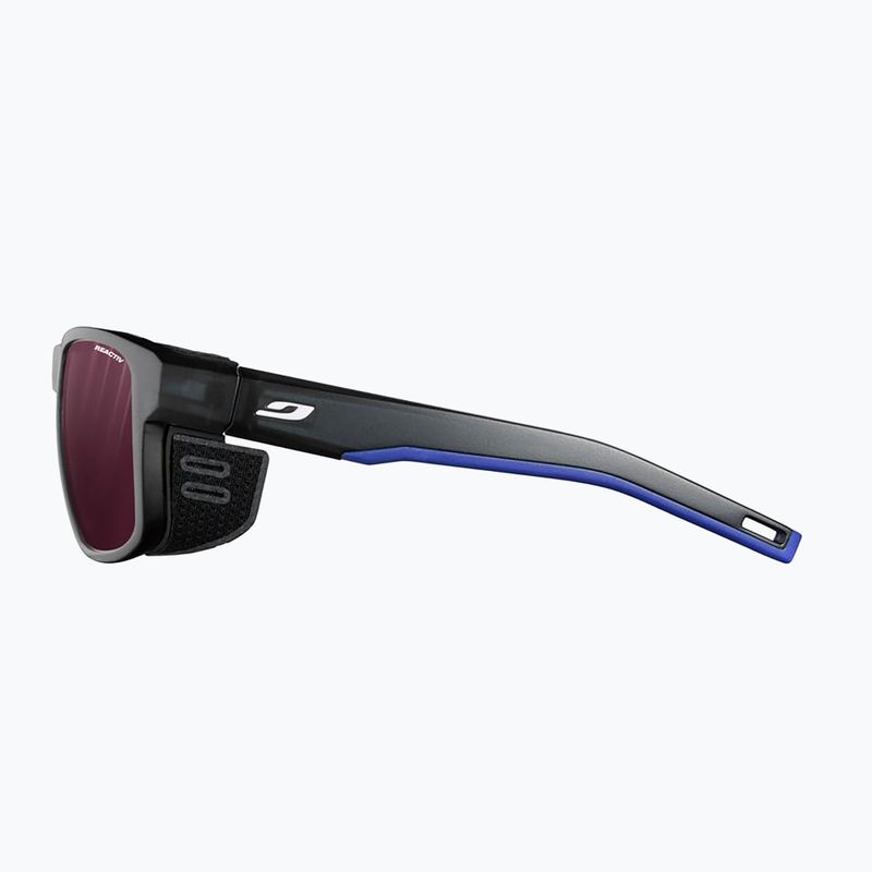 Okulary przeciwsłoneczne Julbo Shield Reactiv High Contrast translucent black/blue/white 4
