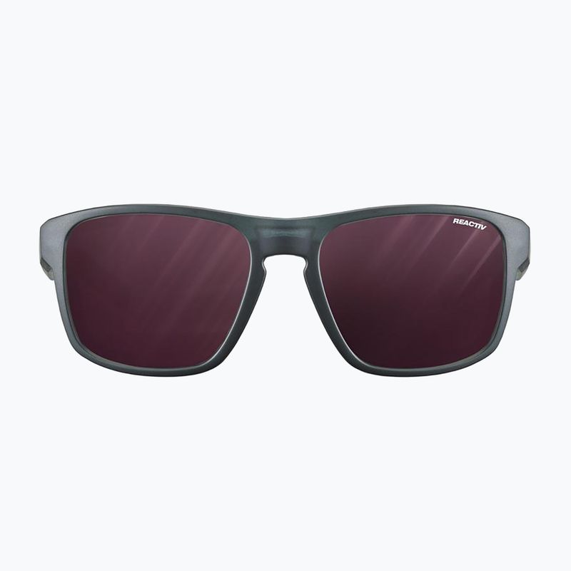 Okulary przeciwsłoneczne Julbo Shield M Reactiv High Contrast translucent black/blue/white 2