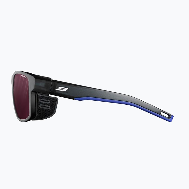 Okulary przeciwsłoneczne Julbo Shield M Reactiv High Contrast translucent black/blue/white 4