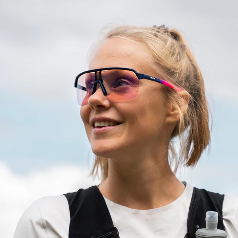 Okulary przeciwsłoneczne Julbo Frequency Reactiv High Contrast matt purple/pink/multilayer blue 2