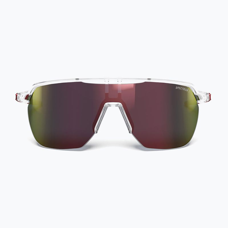 Okulary przeciwsłoneczne Julbo Frequency Spectron shiny translucent crystal/red/red flash 3