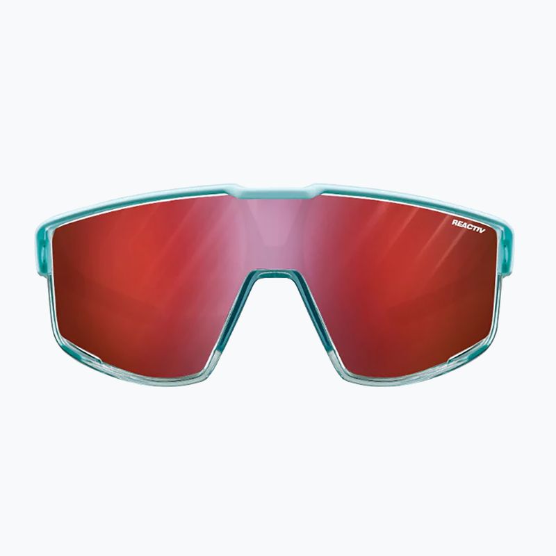 Okulary przeciwsłoneczne Julbo Fury Reactiv High Contrast shiny translucent light blue/red 2