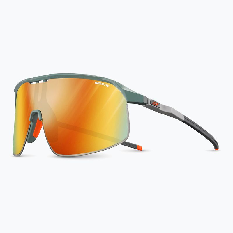 Okulary przeciwsłoneczne Julbo Density Reactiv Light Amplifier matt olive green/gray/multilayer red