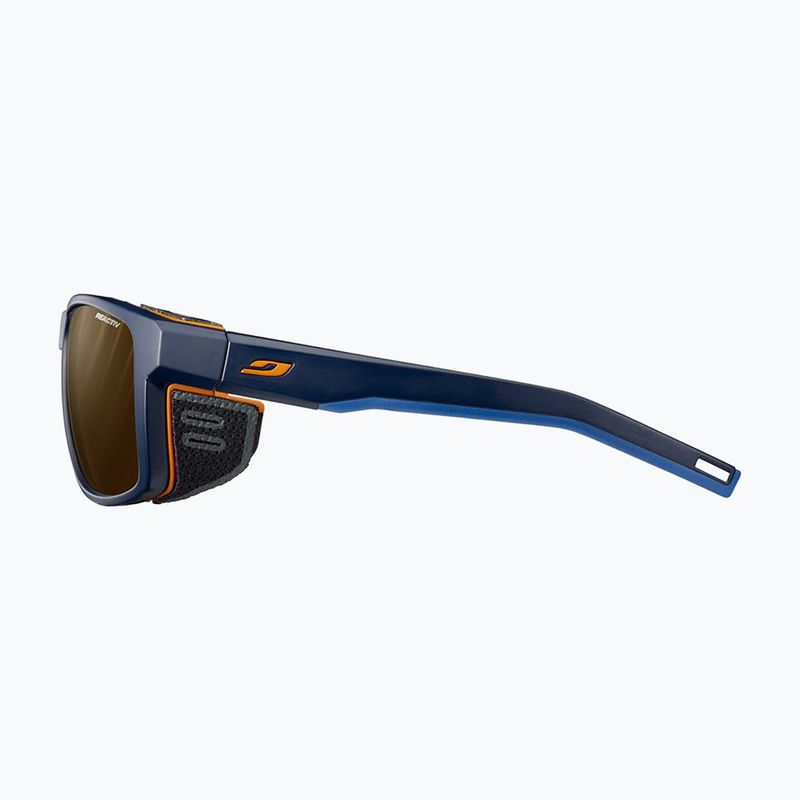 Okulary przeciwsłoneczne Julbo Shield Reactiv Polarized matt dark blue/orange 4