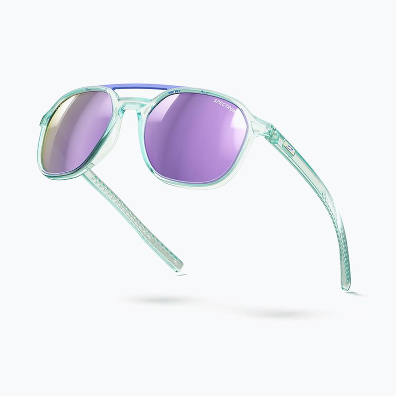 Okulary przeciwsłoneczne Julbo Slack Cover Spectron shiny translucent mint/light gray 15