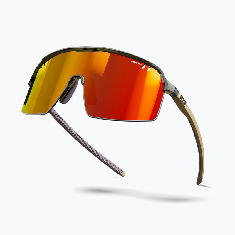 Okulary przeciwsłoneczne Julbo Intensity Reactiv Light Amplifier shiny translu army green/matt beige 6