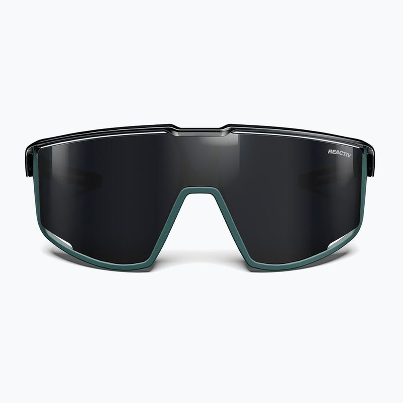 Okulary przeciwsłoneczne Julbo Fury Reactiv Performance shiny translu black/matt green 2