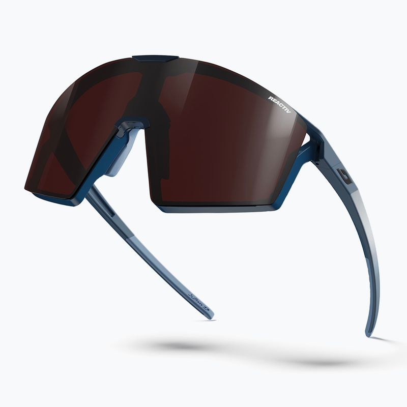 Okulary przeciwsłoneczne Julbo Edge Cover Reactiv S0-S4 High Contrast blue/grey 8