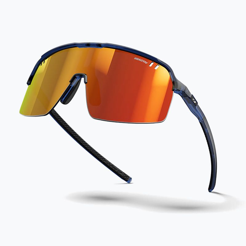 Okulary przeciwsłoneczne Julbo Intensity Reactiv Light Amplifier shiny translu blue/black 6